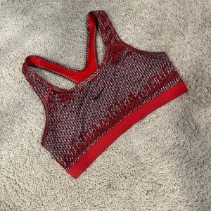 Nike Red Snake Sports Bra